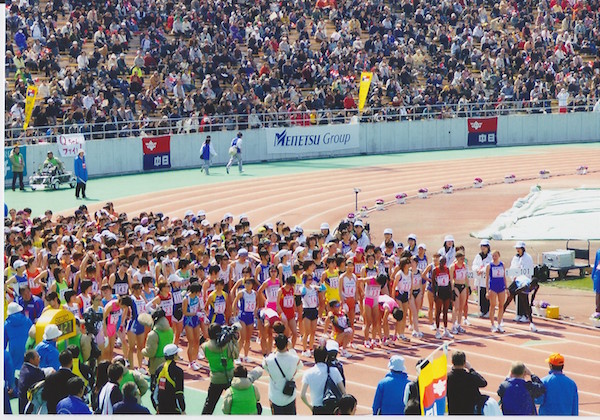 2008年名古屋国際女子マラソンスタート前